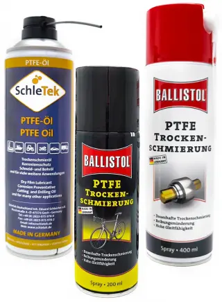 PTFE Spray ist ein fettfreies Schmiermittel PTFE Spray