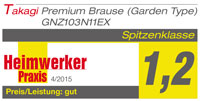 Testnote 1,2 Spitzenklasse Takagi Gartenbrause Testnote 1,2 Spitzenklasse