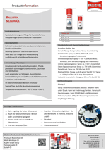 Produktdatenblatt Silikonspray Ballistol Silikonspray Produktdatenblatt