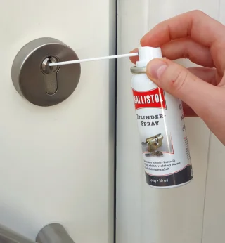 Zylinderspray anwenden Anwendung