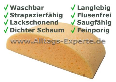 Autoschwamm halbrund 90% feinporig Autoschwamm halbrund 90% feinporig