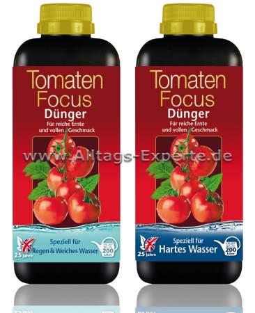 Tomatendünger für weiches oder hartes Wasser Tomatendünger für weiches oder hartes Wasser
