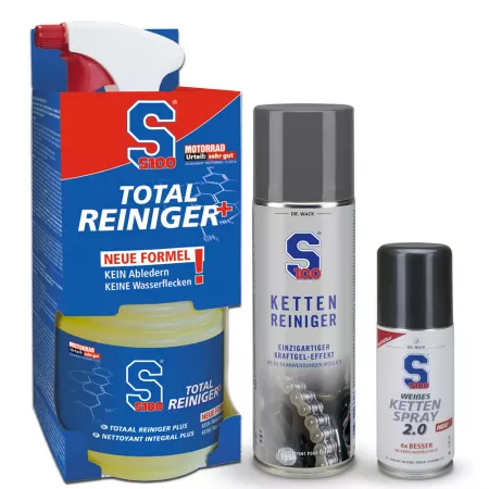 Motorrad Totalreiniger + Kettenreiniger + Kettenspray 2.0