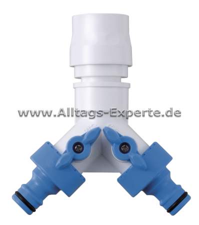 2-Wege Verteiler für Gartenschläuche 2-Wege Verteiler für Gartenschläuche