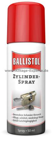 Ballistol Zylinderspray zur Pflege von Schließzylindern Ballistol Zylinderspray zur Pflege von Schließzylindern