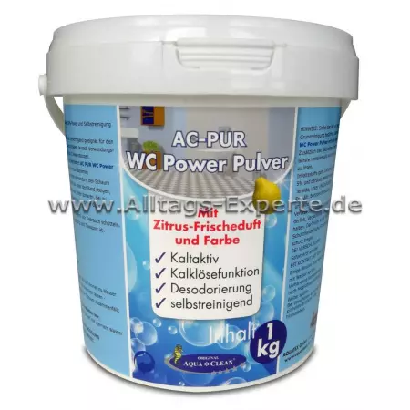 PUR WC Power Pulver kaltaktiv PUR WC Power Pulver kaltaktiv