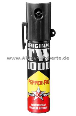Pfefferspray mit kegelförmigem Sprühstrahl Pfefferspray mit kegelförmigem Sprühstrahl