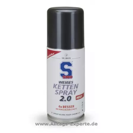 S100 Weißes Motorrad Kettenspray