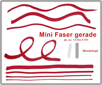 Mini Faserspitze gerade