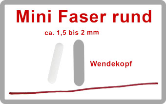 Mini Faserspitze rund