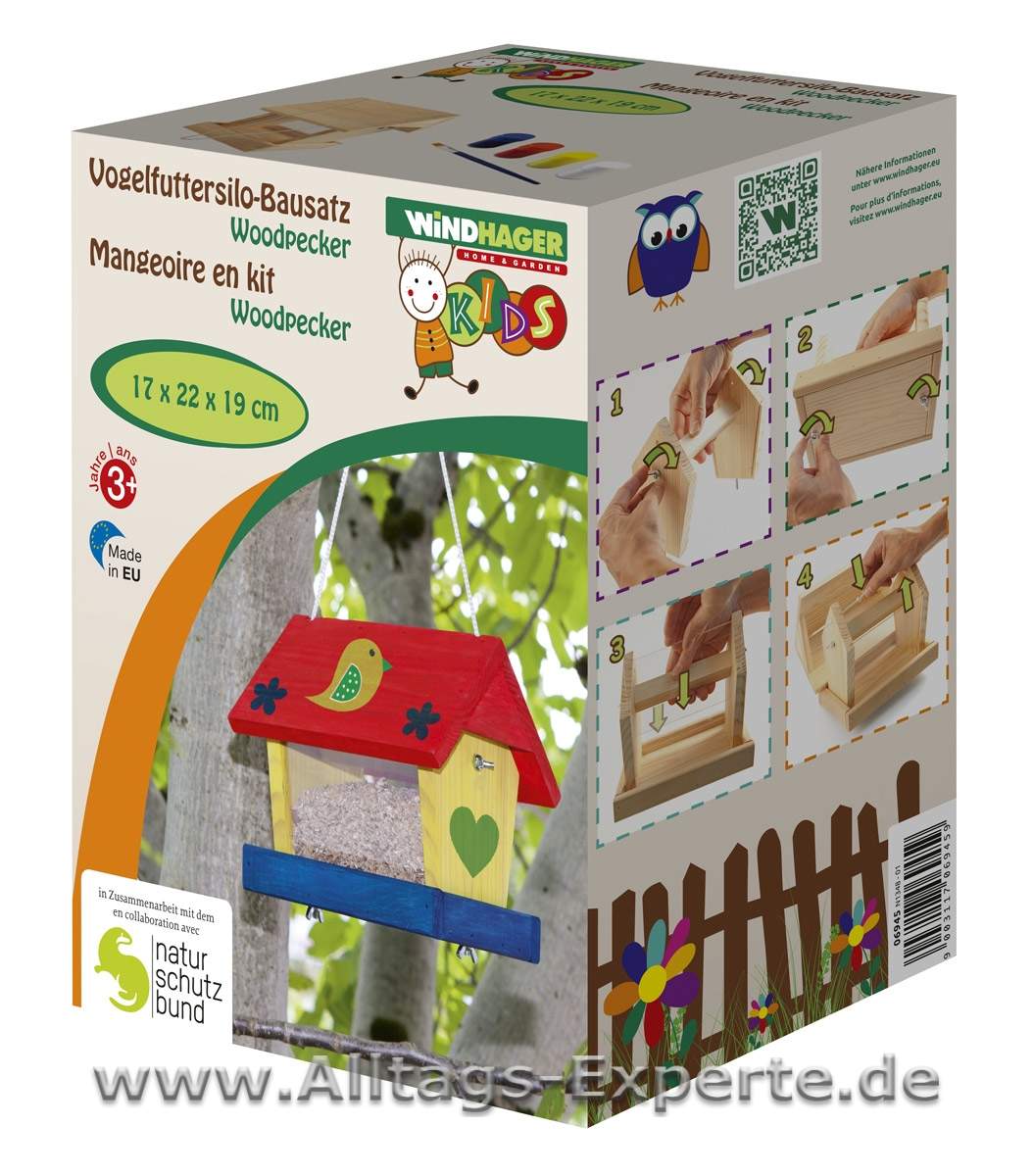 Vogelhaus zum selber bauen Bausatz Woodpecker