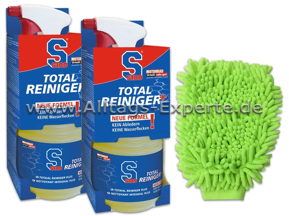 2 X S100 Motorradreiniger 750ml Gratis Mikrofaser
