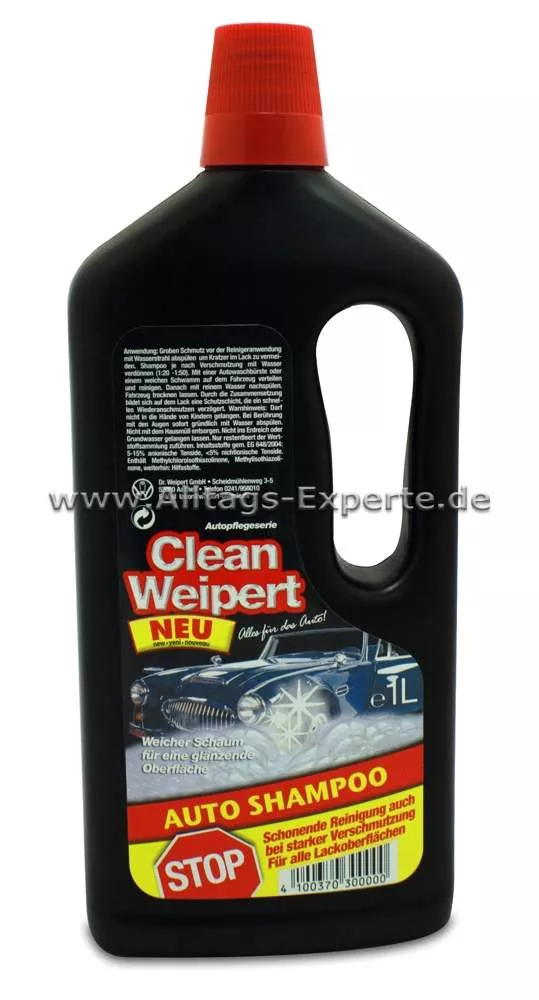 Clean Weipert Autoshampoo für die Autohandwäsche konzipiert