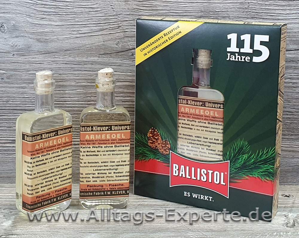 Ballistol Universalöl 100ml - Limitierte Glasflasche Im Retro Design | Geschenkverpackung Für Sammler