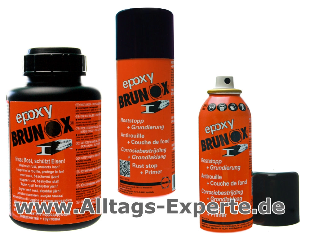 Brunox Epoxy 6 x 400 ML Spray Rostumwandler Rostsanierer Grundierer  7610567930028