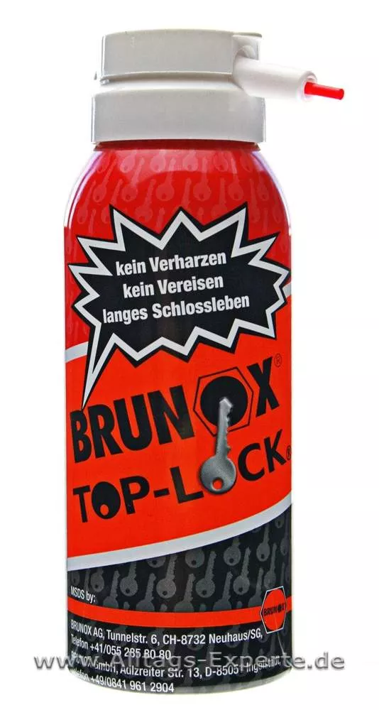 Brunox Top-Lock High-Tec Schlossspray und Schlüsselspray