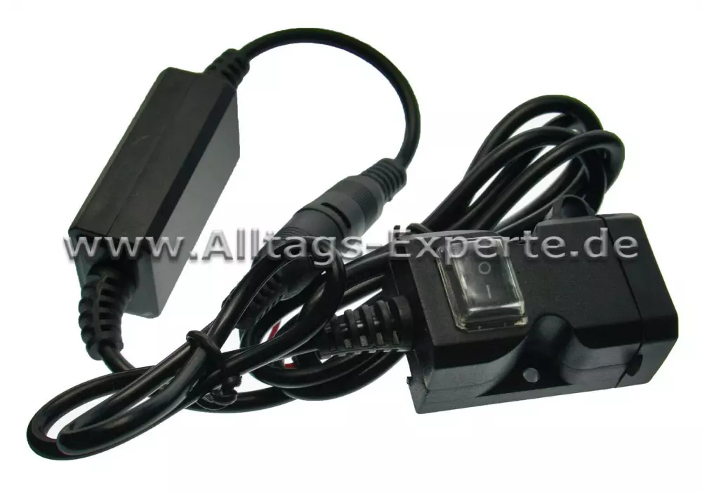 Motorrad Ladekabel USB Doppel-Steckdose Ladesteckdose Handy Navi