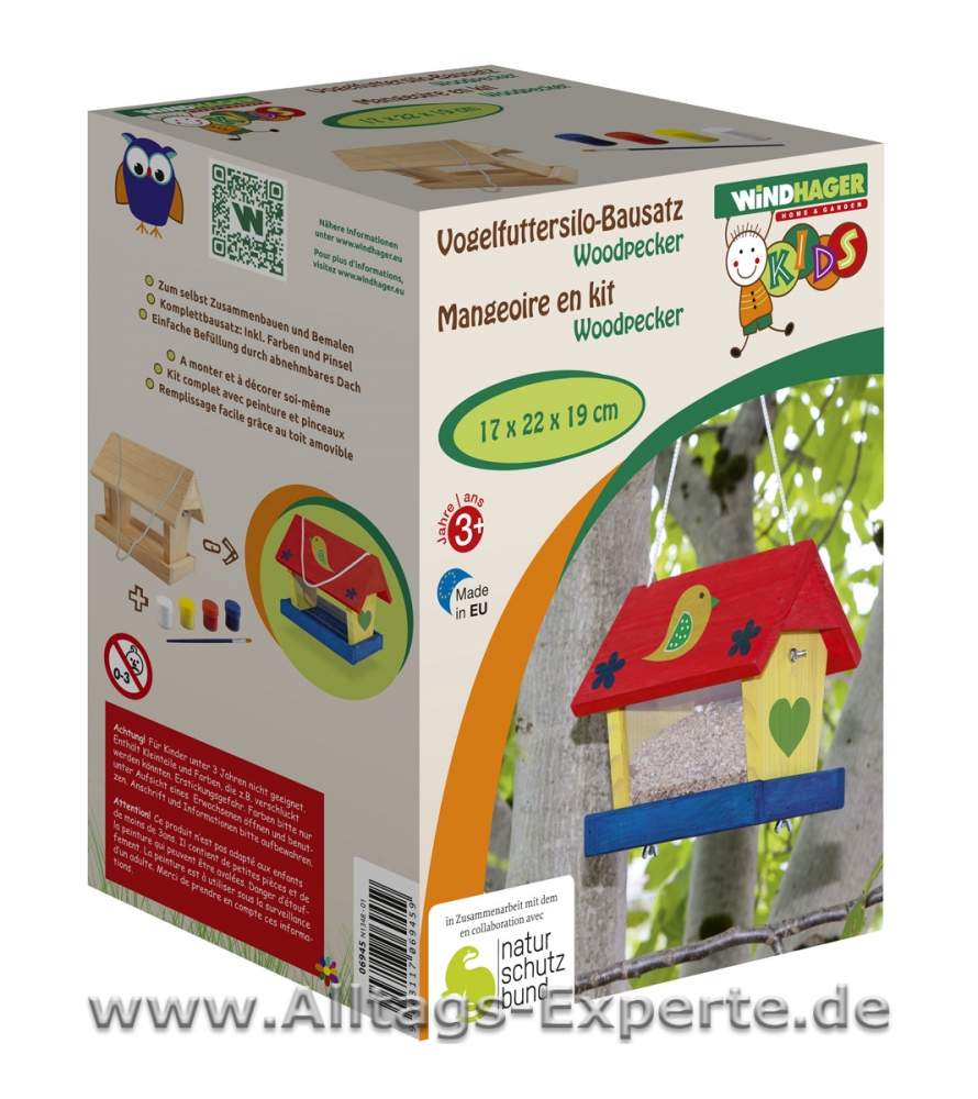 Vogelhaus zum selber bauen Bausatz Woodpecker