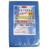 Pique Mikrofaser Geschirrtuch Set