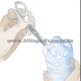 Wasserspender Flasche Belueften
