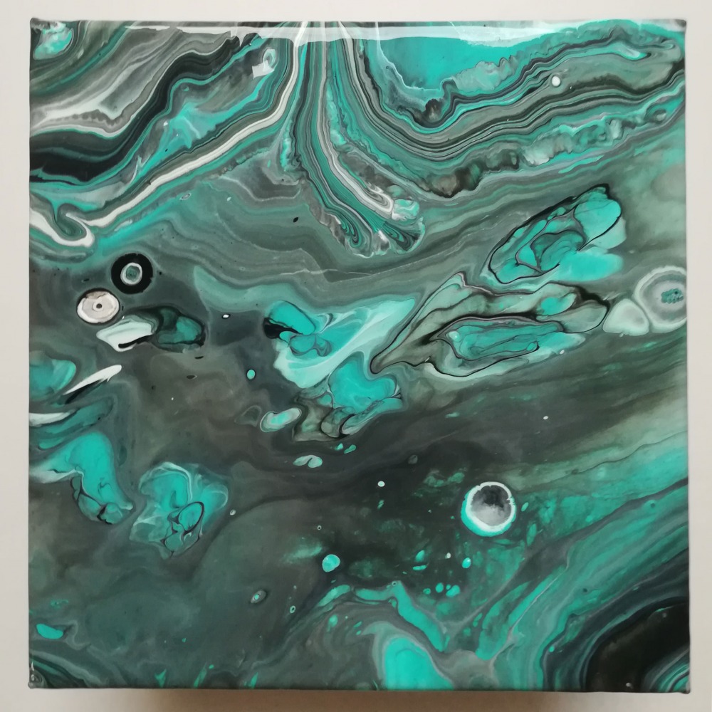 Acrylic Pouring Flip-Cup Technik Acrylic Pouring Flip-Cup Technik