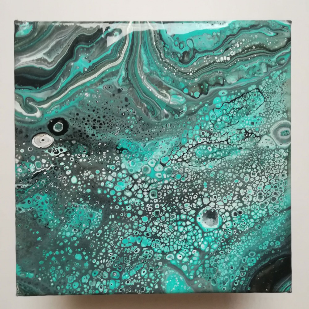 Acrylic Pouring Flip-Cup Technik Acrylic Pouring Flip-Cup Technik